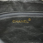 Black Leather Chanel Shoulder Bag