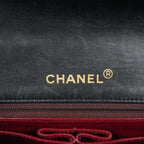 Black Leather Chanel Shoulder Bag