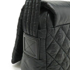 Black Leather Chanel Shoulder Bag