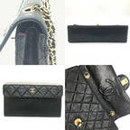 Black Leather Chanel Shoulder Bag