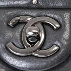 Black Leather Chanel Shoulder Bag