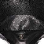 Black Leather Chanel Shoulder Bag