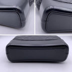 Black Leather Chanel Shoulder Bag