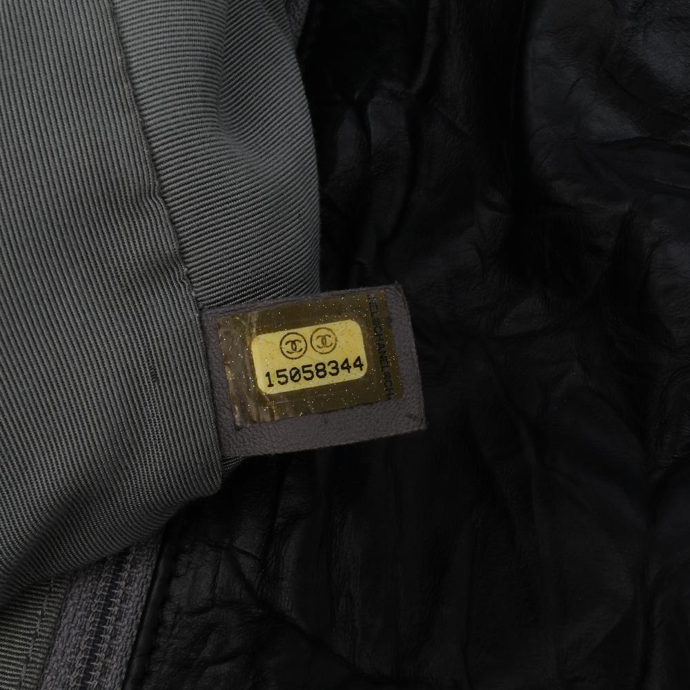 Black Leather Chanel Shoulder Bag