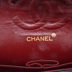 Black Leather Chanel Flap Bag