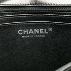 Black Leather Chanel Flap Bag