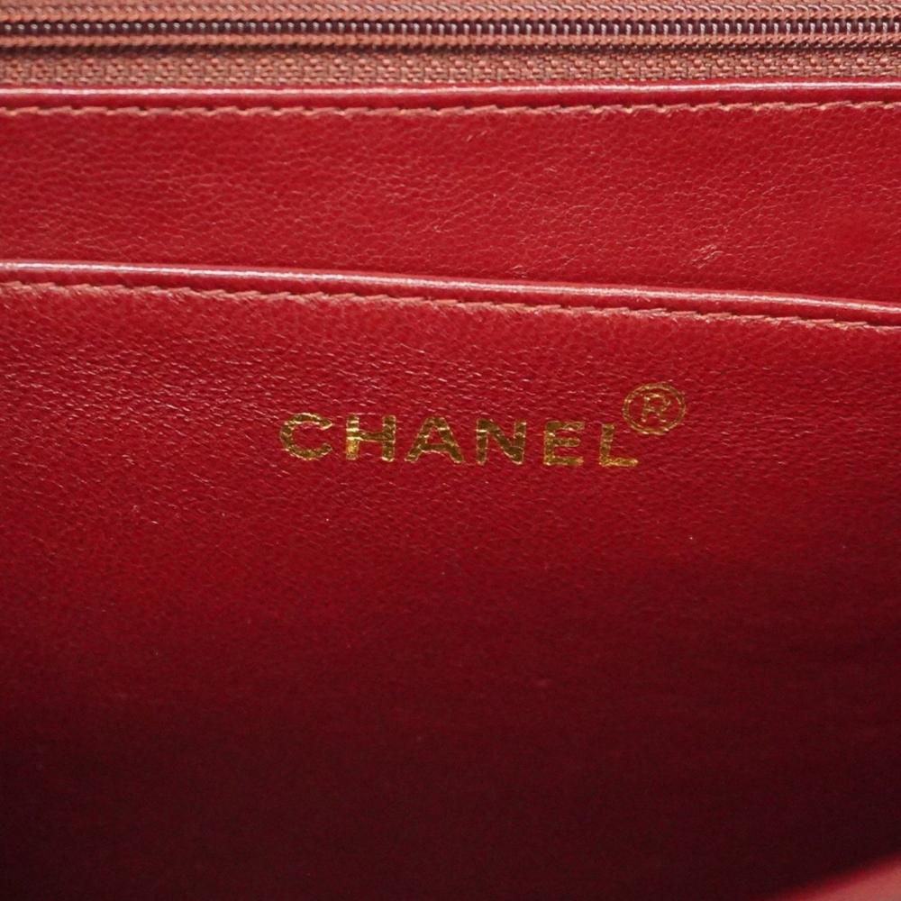 Black Leather Chanel Crossbody Bag