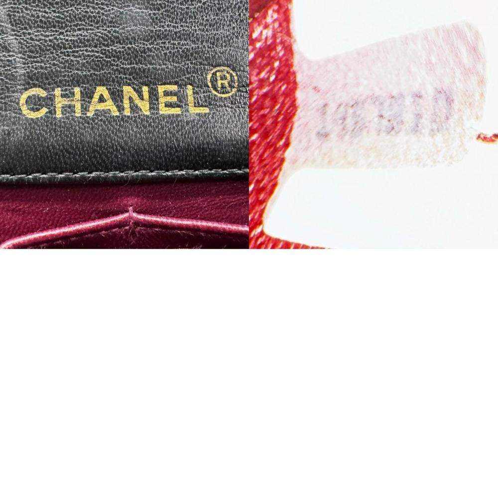 Black Leather Chanel Shoulder Bag