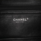 Black Leather Chanel Flap Bag