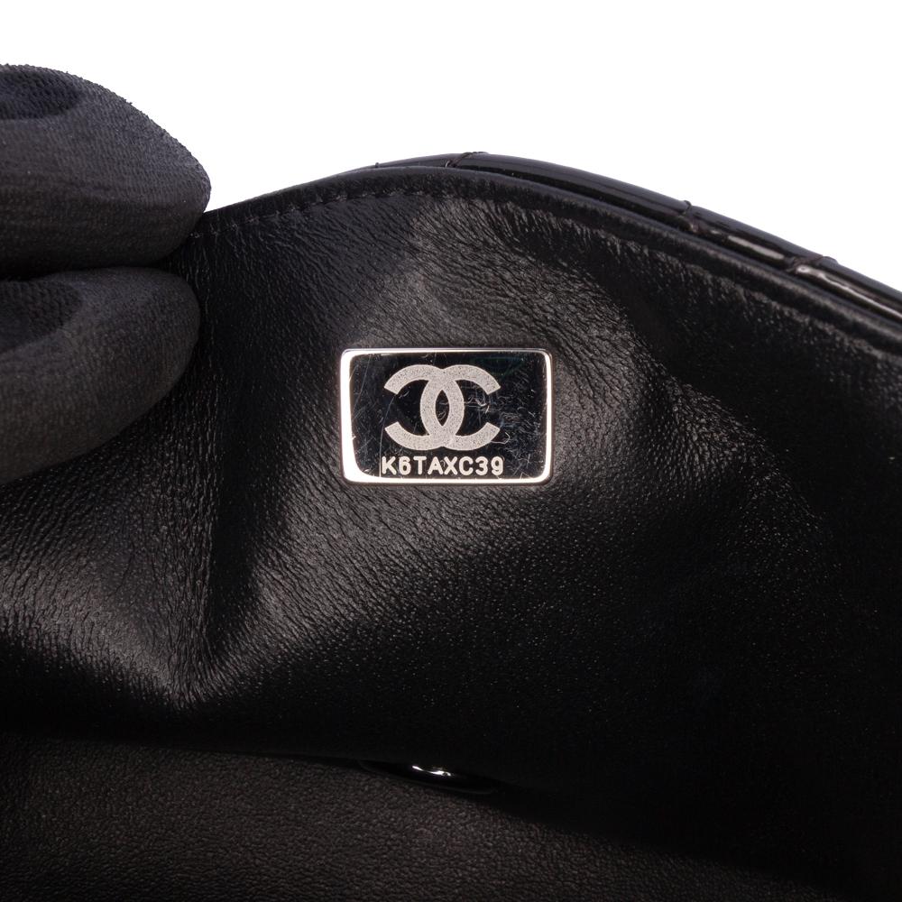 Black Leather Chanel Flap Bag
