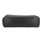 Black Leather Chanel Flap Bag