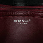 Black Leather Chanel Flap Bag