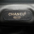 Black Leather Chanel Flap Bag