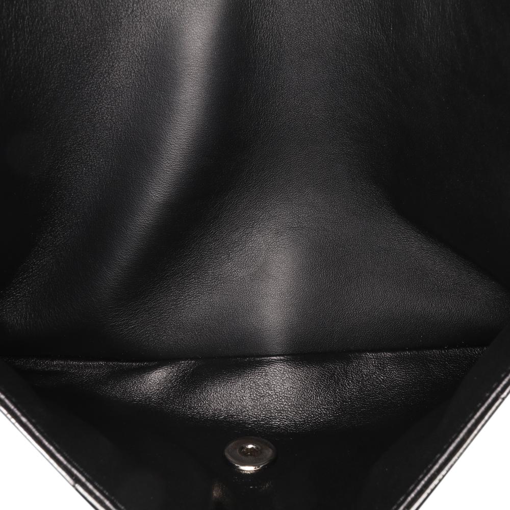 Black Leather Chanel Flap Bag