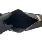 Black Leather Chanel Shoulder Bag