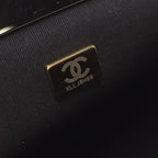 Black Leather Chanel Shoulder Bag