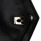 Black Leather Chanel Flap Bag