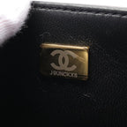 Black Leather Chanel Crossbody Bag