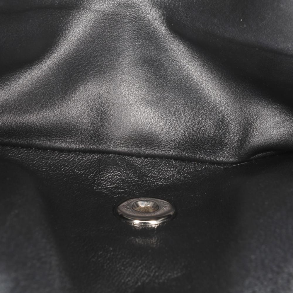 Black Leather Chanel Flap Bag