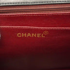 Black Leather Chanel Shoulder Bag
