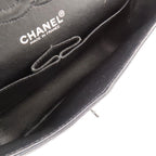 Black Leather Chanel Shoulder Bag