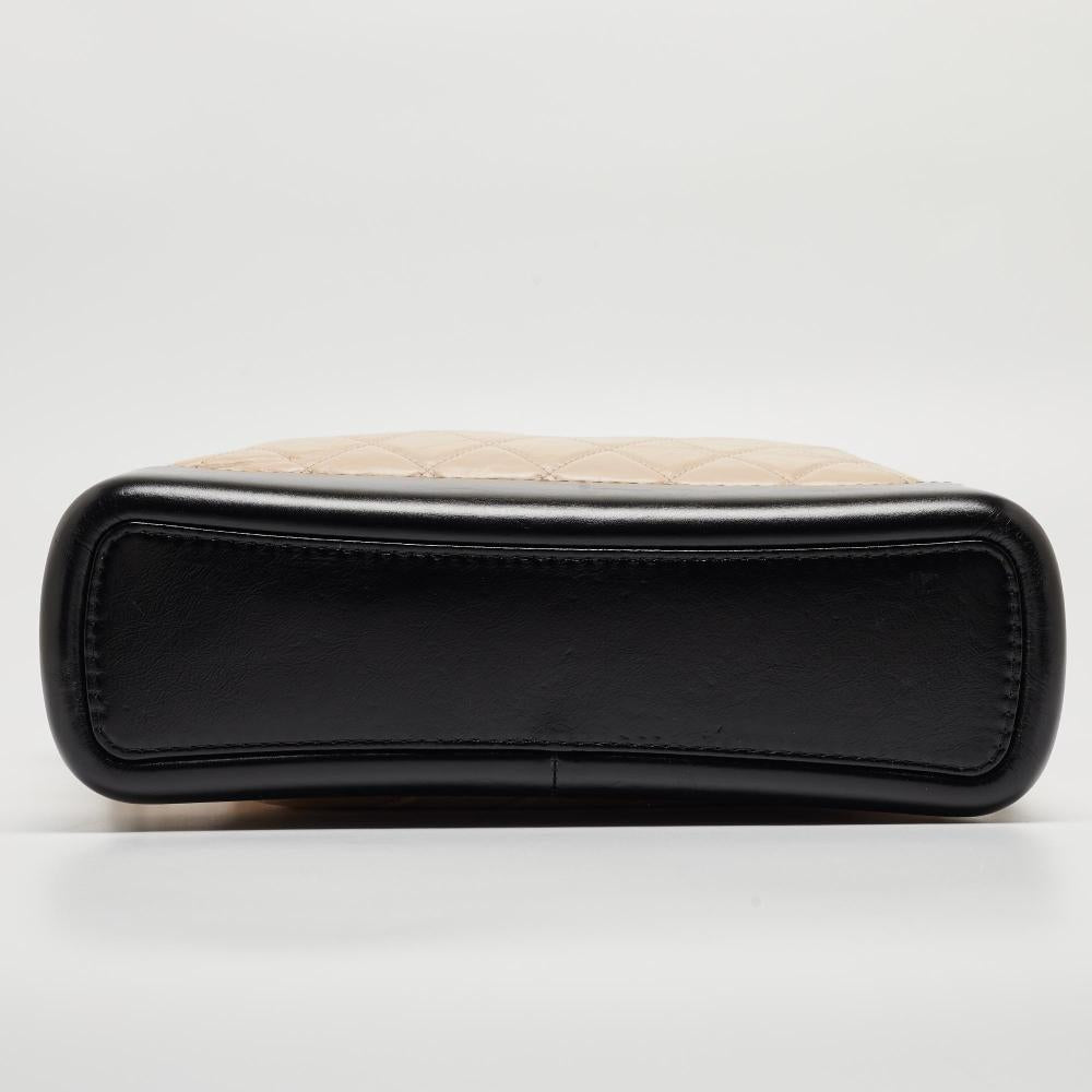 Black Leather Chanel Shoulder Bag