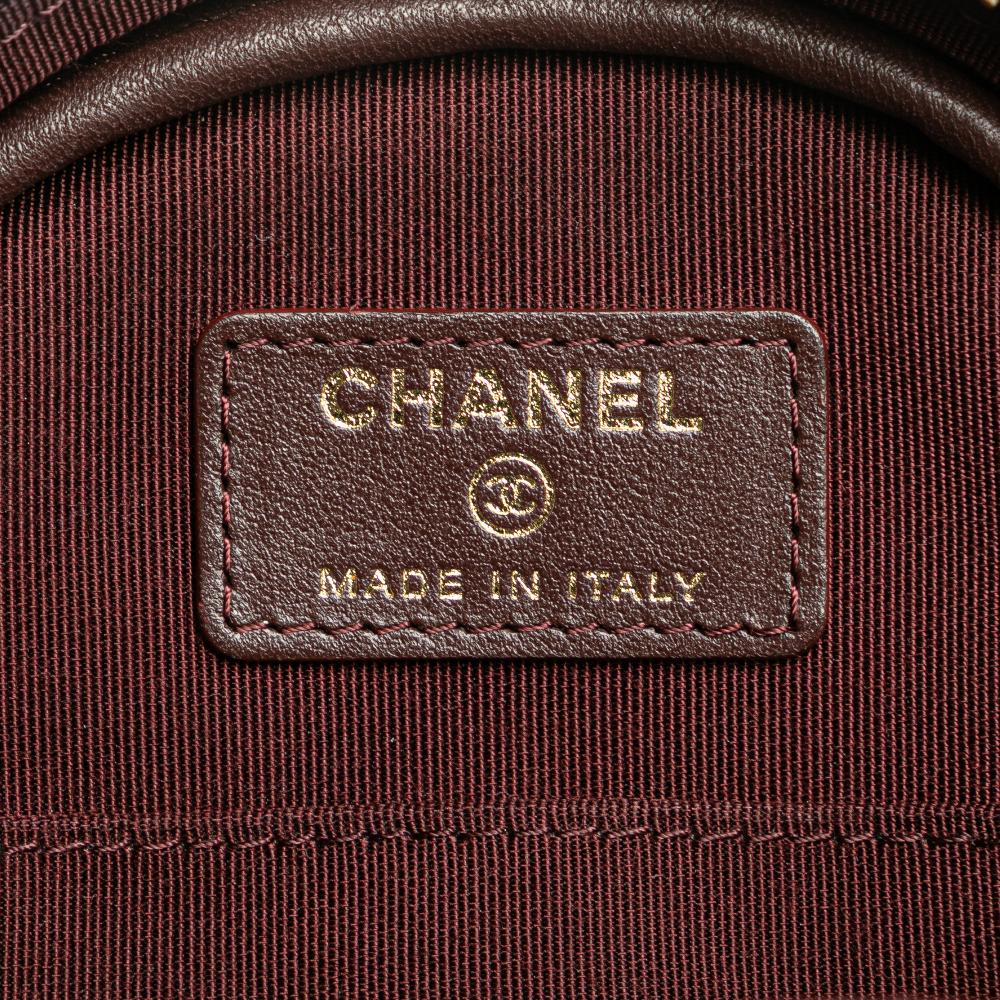 Black Leather Chanel Crossbody Bag