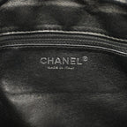 Black Leather Chanel Shoulder Bag