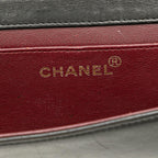 Black Leather Chanel Flap Bag