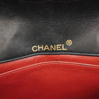 Black Leather Chanel Crossbody Bag