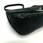 Black Leather Chanel Shoulder Bag