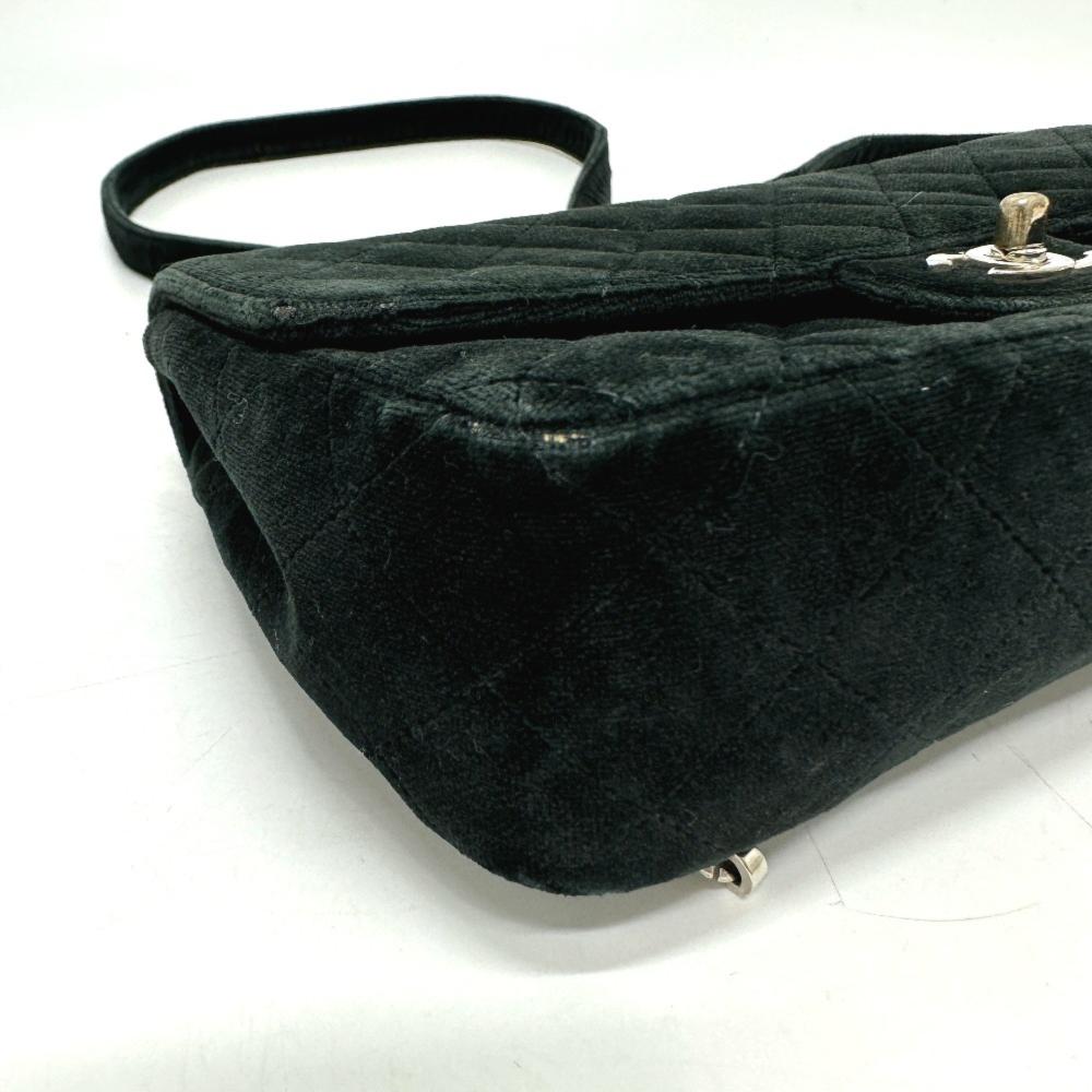 Black Leather Chanel Shoulder Bag