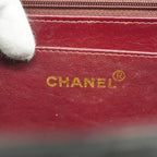 Black Leather Chanel Shoulder Bag