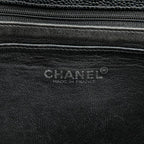 Black Leather Chanel Flap Bag