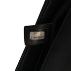 Black Leather Chanel Flap Bag