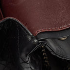 Black Leather Chanel Flap Bag