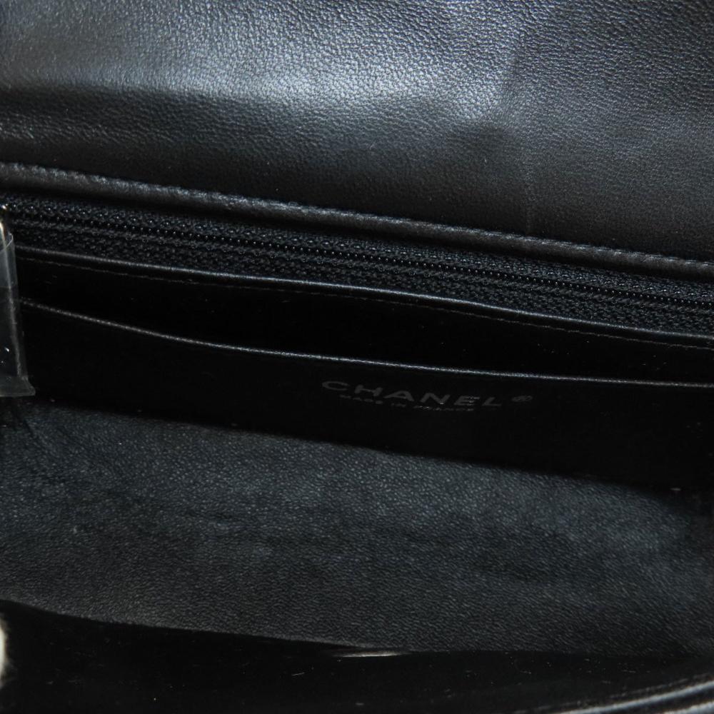 Black Leather Chanel Crossbody Bag