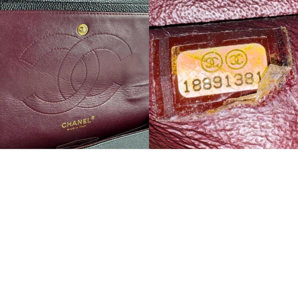 Black Leather Chanel Crossbody Bag