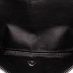 Black Leather Chanel Flap Bag