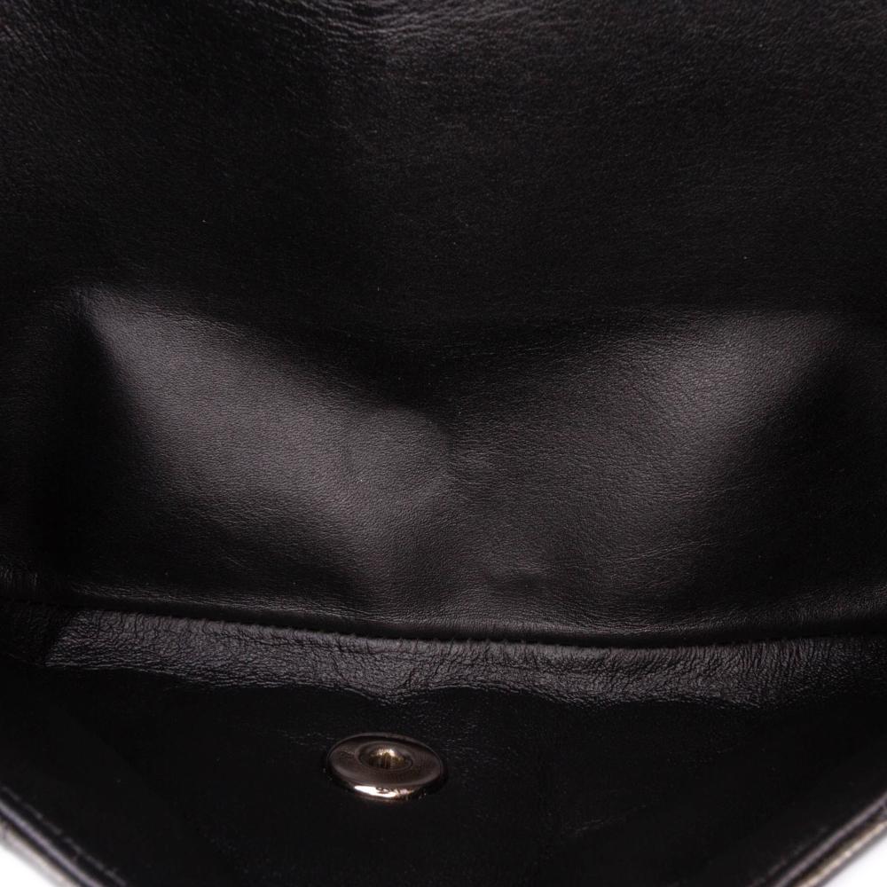 Black Leather Chanel Flap Bag