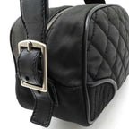 Black Leather Chanel Shoulder Bag