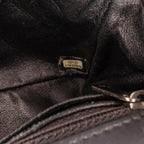 Black Leather Chanel Flap Bag