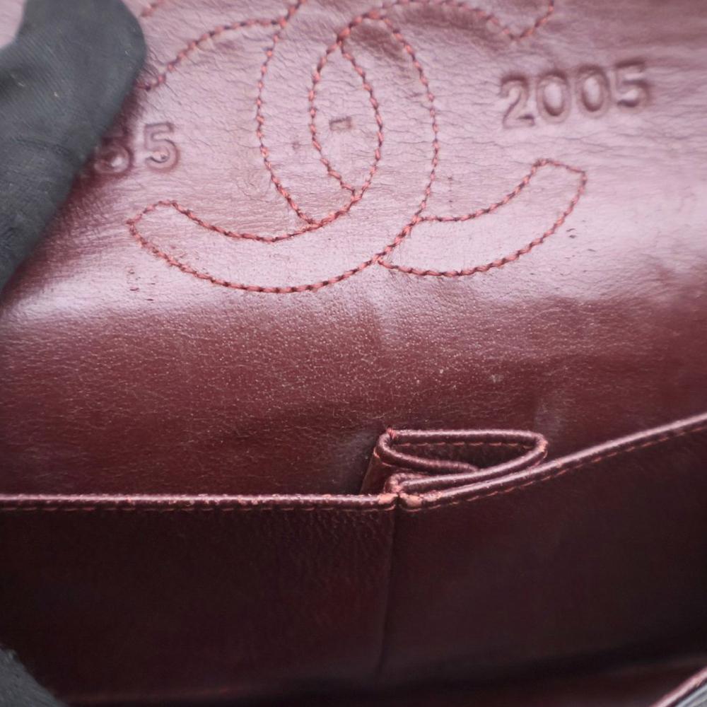 Black Leather Chanel Flap Bag