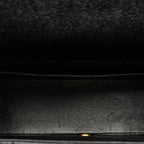 Black Leather Chanel Flap Bag