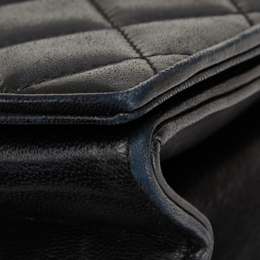 Black Leather Chanel Crossbody Bag