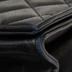 Black Leather Chanel Crossbody Bag
