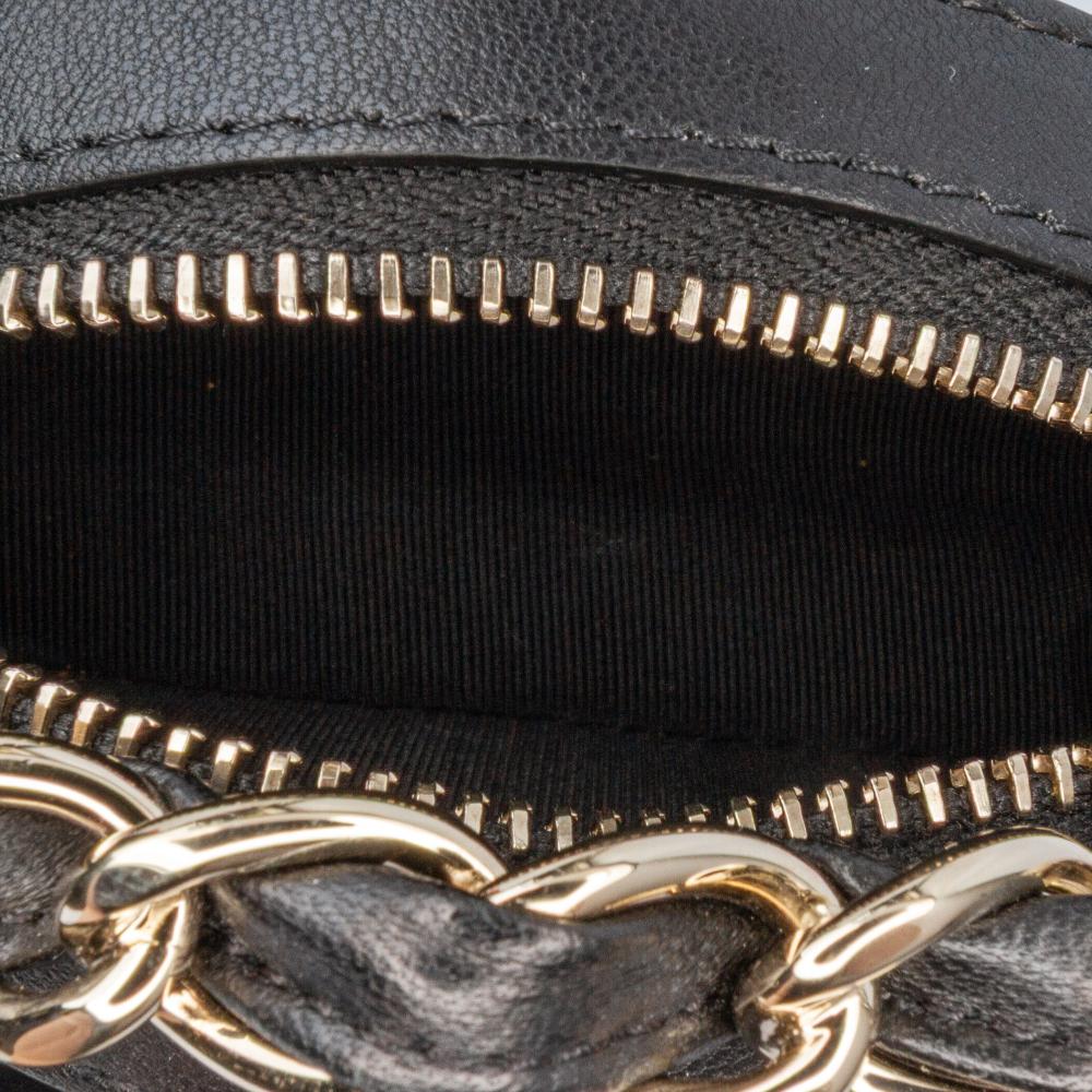 Black Leather Chanel Crossbody Bag