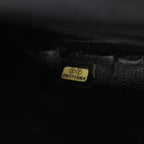Black Leather Chanel Shoulder Bag