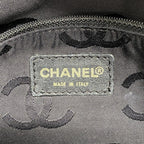 Black Leather Chanel Shoulder Bag