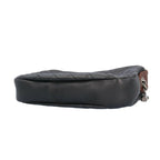 Black Leather Chanel Shoulder Bag